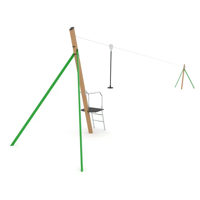 Climboo zipline fra tårn 