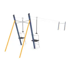 Climboo dobbel zipline fra tårn