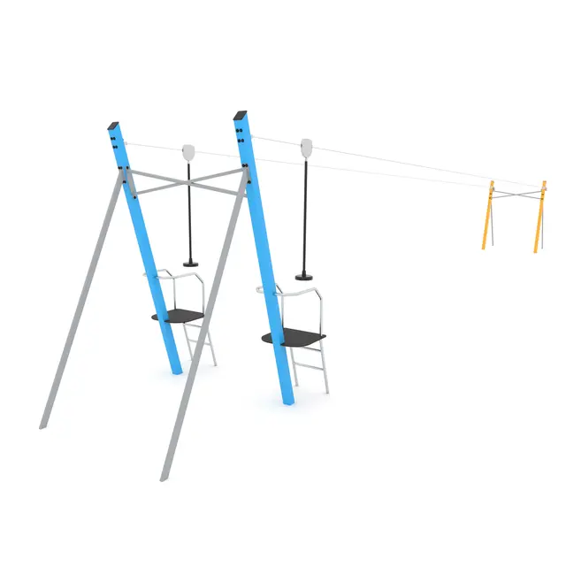 Climboo dobbel zipline fra tårn 