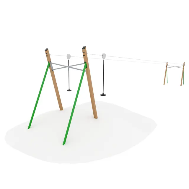 Climboo dobbel zipline 
