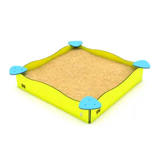 Solo sandkasse firkantet L178 x B178 x H30 cm