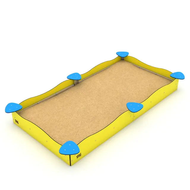Solo sandkasse firkantet L178 x B178 x H30 cm 
