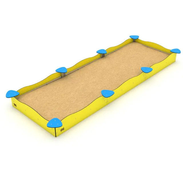 Solo sandkasse firkantet L178 x B178 x H30 cm 