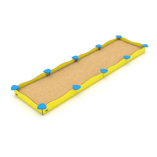 Solo sandkasse firkantet L178 x B178 x H30 cm 