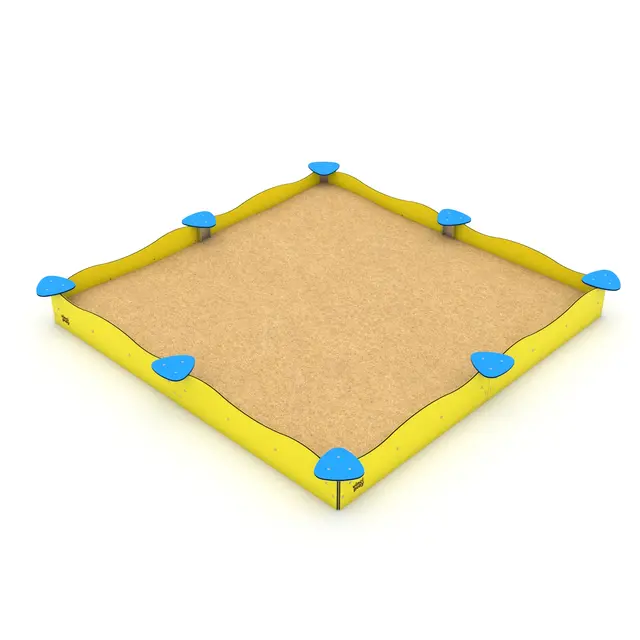Solo sandkasse firkantet L178 x B178 x H30 cm 