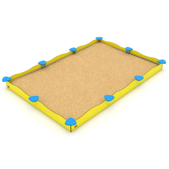 Solo sandkasse firkantet L178 x B178 x H30 cm 