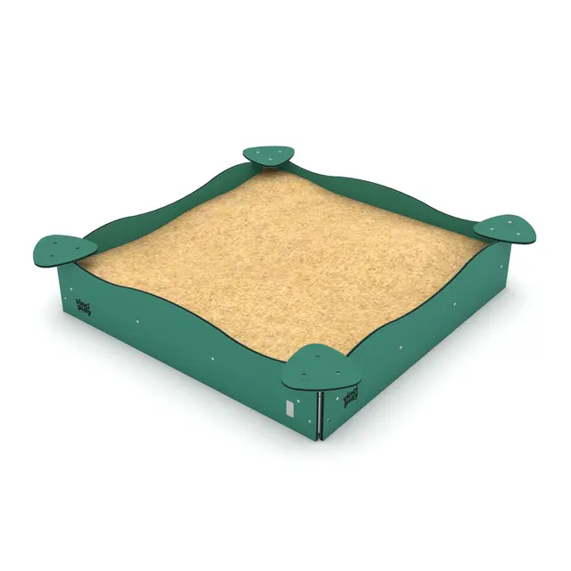 Solo sandkasse firkantet L178 x B178 x H30 cm 