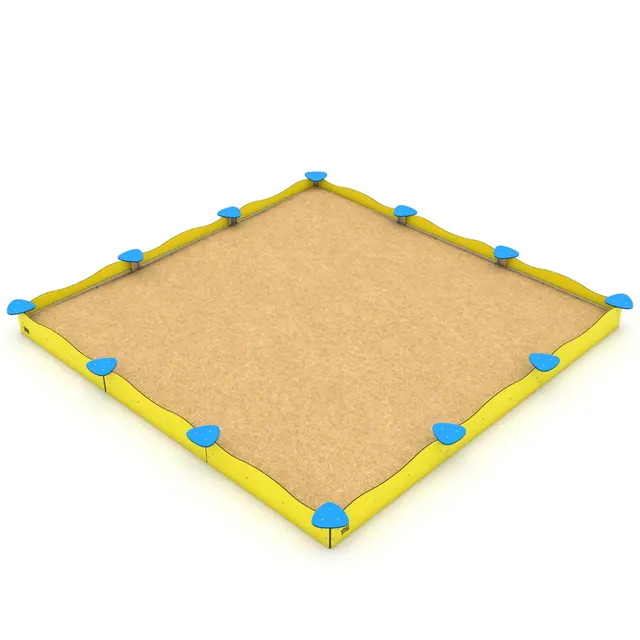 Solo sandkasse firkantet L178 x B178 x H30 cm 
