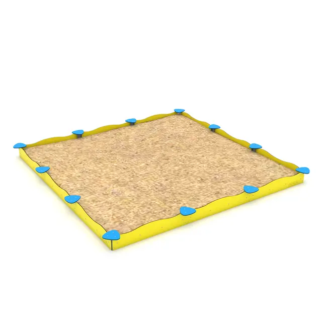 Solo sandkasse firkantet L178 x B178 x H30 cm 