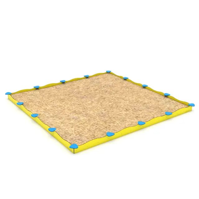 Solo sandkasse firkantet L178 x B178 x H30 cm 