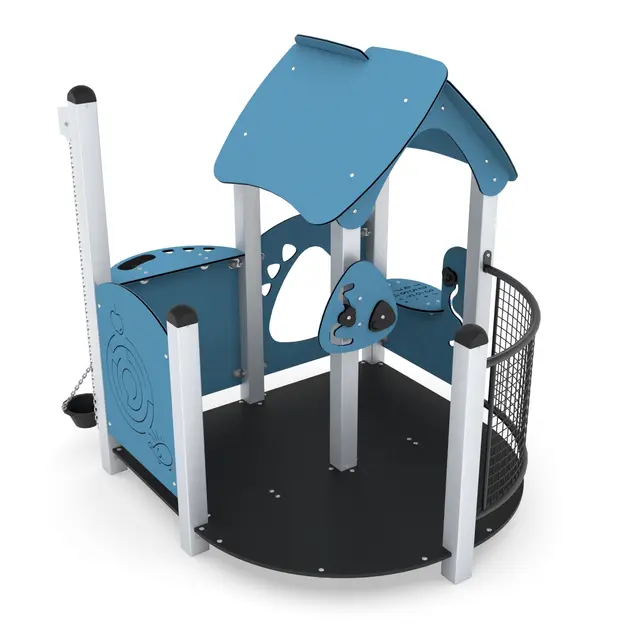 Minisweet lekehus med aktivitetspaneler L165 x B160 x H170 cm 