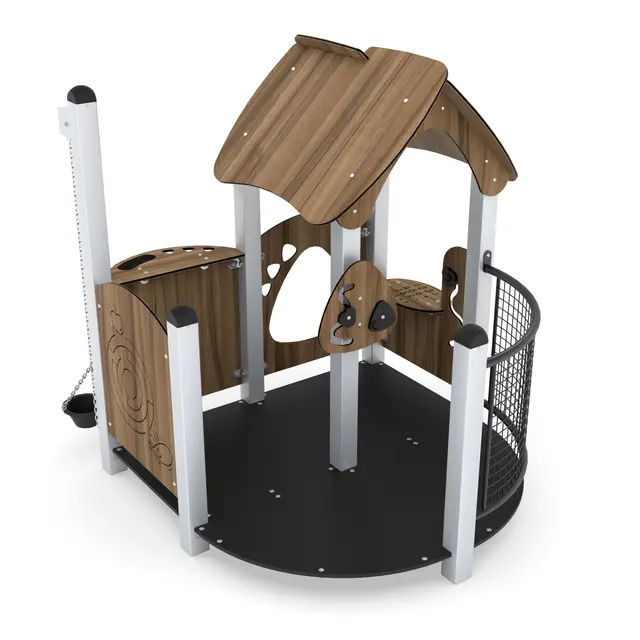 Minisweet lekehus med aktivitetspaneler L165 x B160 x H170 cm 