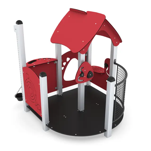 Minisweet lekehus med aktivitetspaneler L165 x B160 x H170 cm 