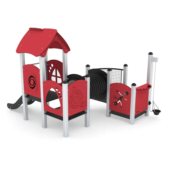 Minisweet lekeapparat tunnel og sklie L320 x B245 x H220 cm 