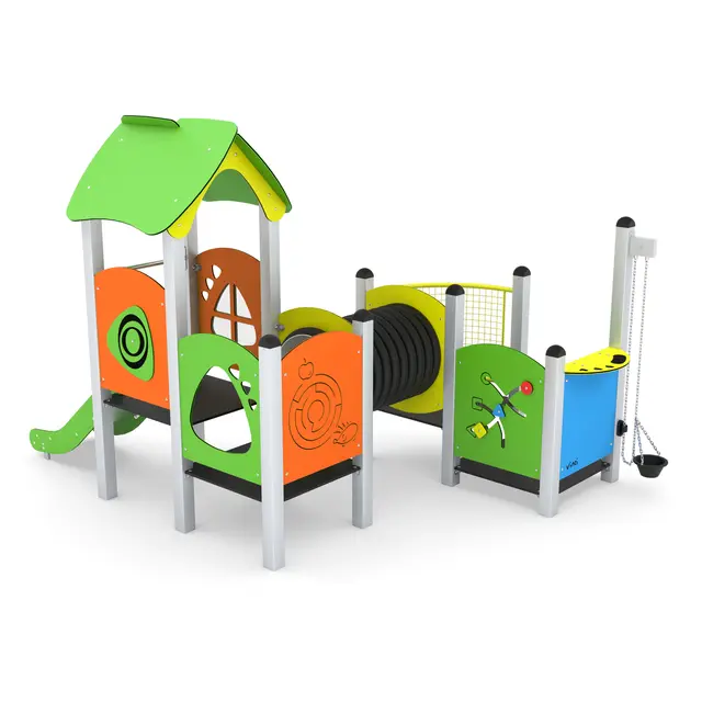 Minisweet lekeapparat tunnel og sklie L320 x B245 x H220 cm 