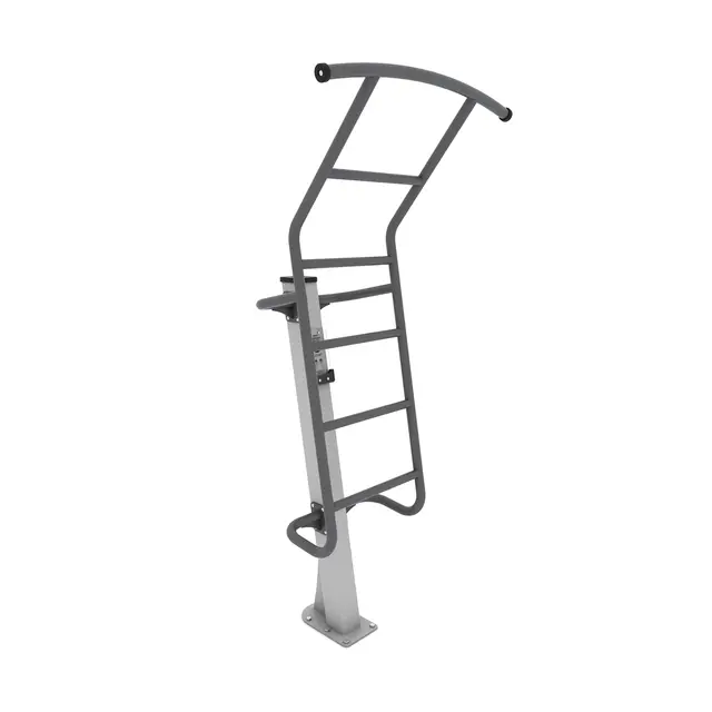 Fitness pull-up bar med trinnstige 