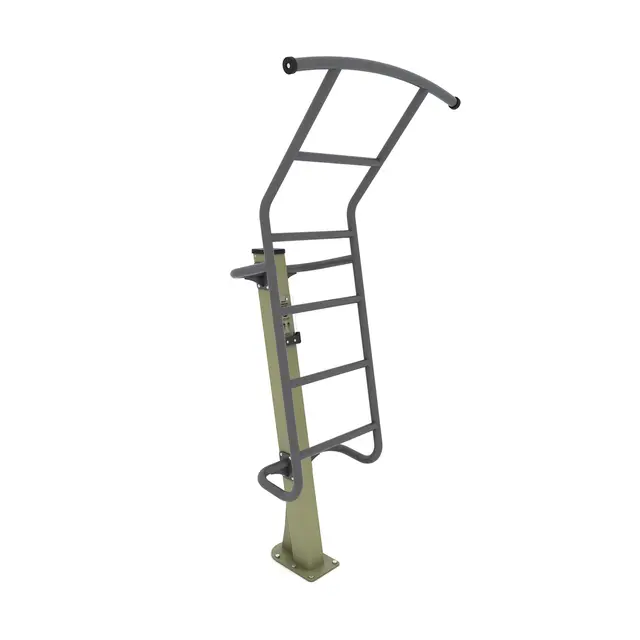 Fitness pull-up bar med trinnstige 