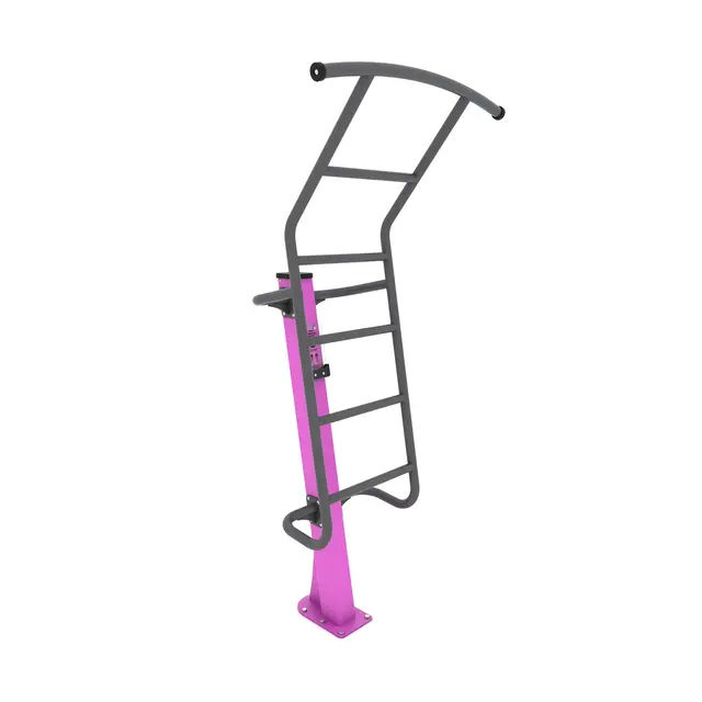 Fitness pull-up bar med trinnstige 