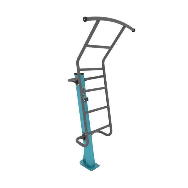 Fitness pull-up bar med trinnstige 