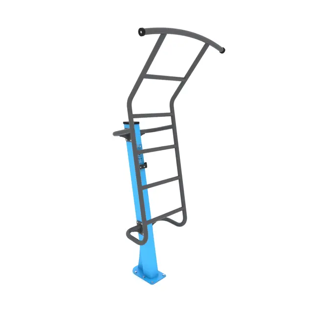 Fitness pull-up bar med trinnstige 