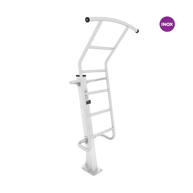 Fitness pull-up bar med trinnstige 