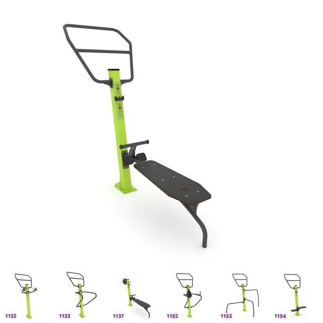 Fitness pull-up bar og situpbenk 