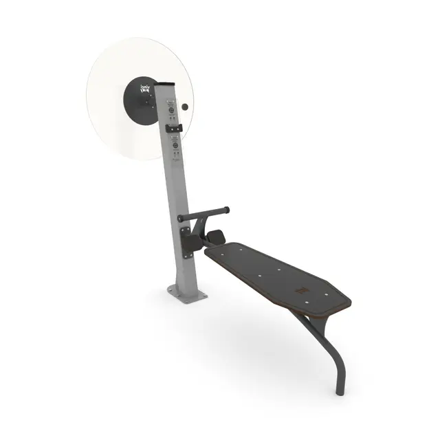 Fitness situpbenk med skulderhjul 