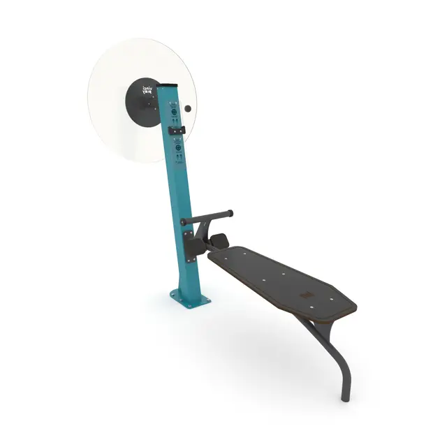 Fitness situpbenk med skulderhjul 