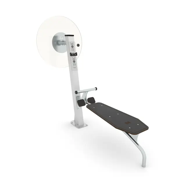 Fitness situpbenk med skulderhjul 