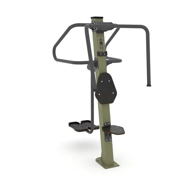 Fitness skulderpress og sidestep 