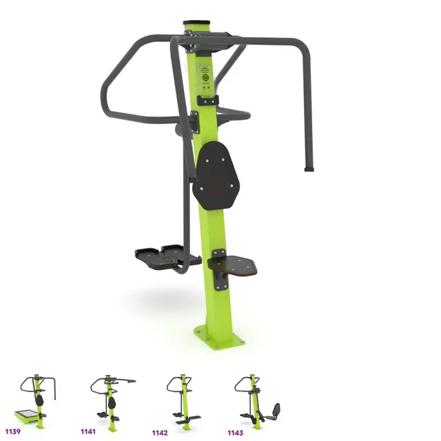 Fitness skulderpress og sidestep 
