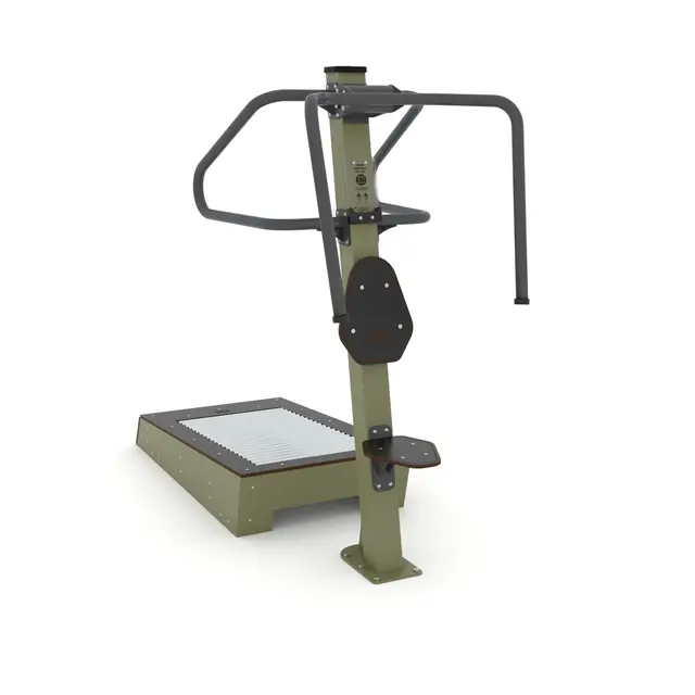 Fitness skulderpress og løpebånd 