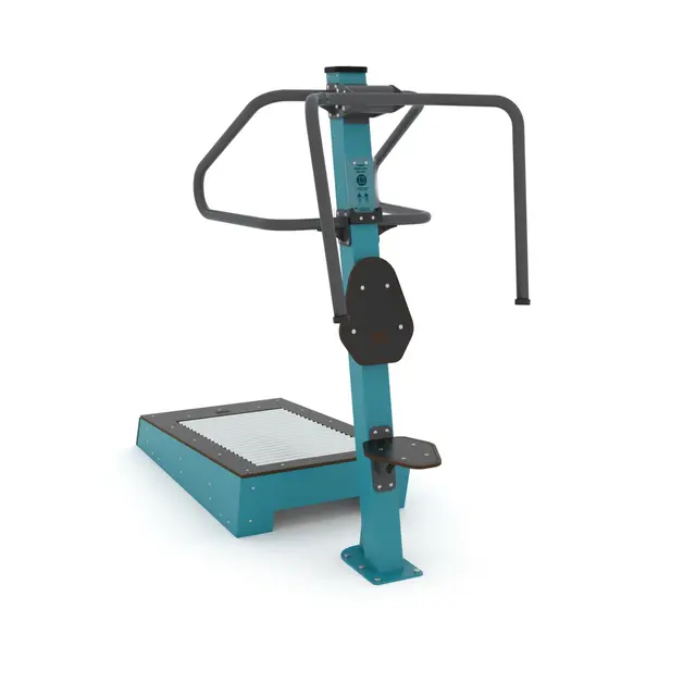 Fitness skulderpress og løpebånd 