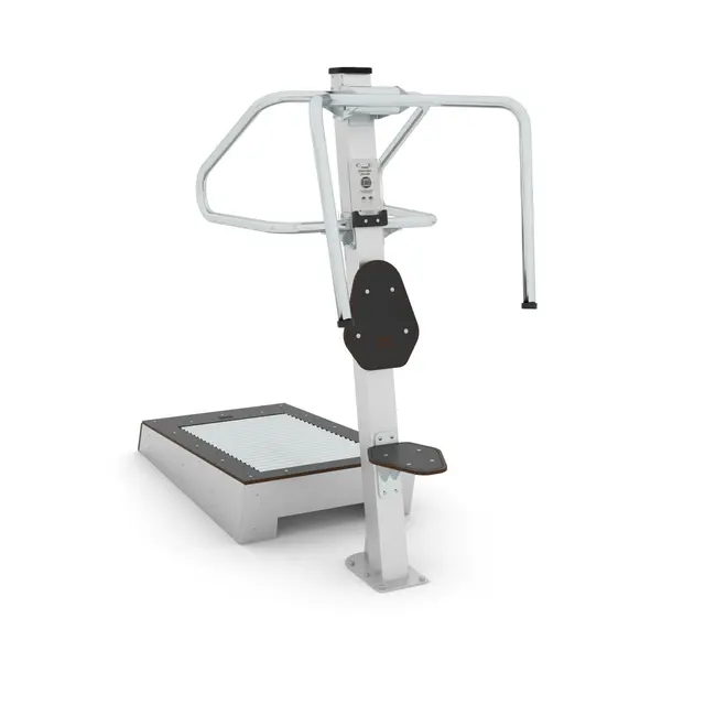 Fitness skulderpress og løpebånd 