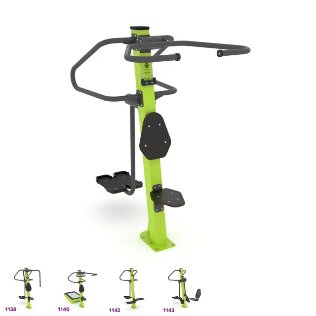 Fitness nedtrekksmaskin og sidestep 