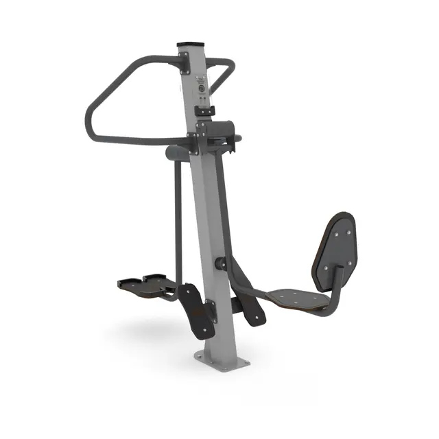Fitness beinpress og sidestep 