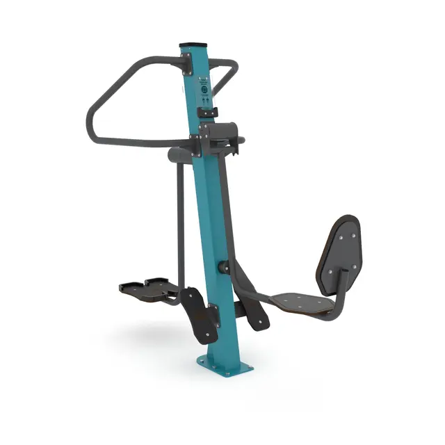 Fitness beinpress og sidestep 