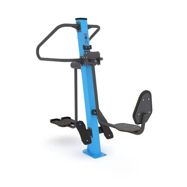 Fitness beinpress og sidestep 