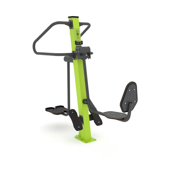 Fitness beinpress og sidestep 