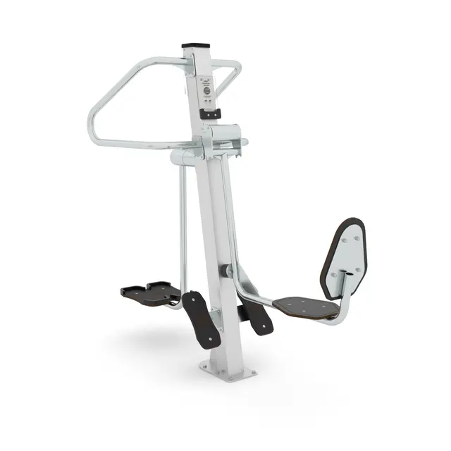 Fitness beinpress og sidestep 