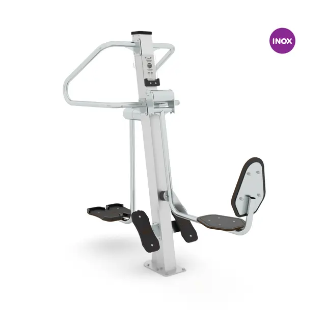 Fitness beinpress og sidestep 