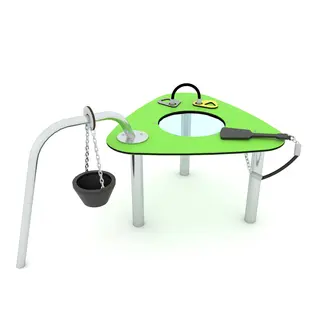 Solo sandkassebord med bøtte og spade L130 x B90 x H70 cm