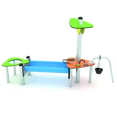 Solo sandkassebord med renne L286 x B77 x H166 cm