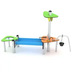 Solo sandkassebord med renne L286 x B77 x H166 cm