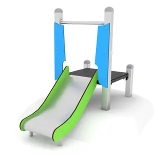 Solo sklie med platform stål 1 L170 x B85 x H150 cm