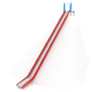 Solo sklie med platform stål 9 L750 x B85 x H585 cm