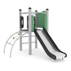 Steel klatrestativ med sklie L209 x B162 x H176 cm