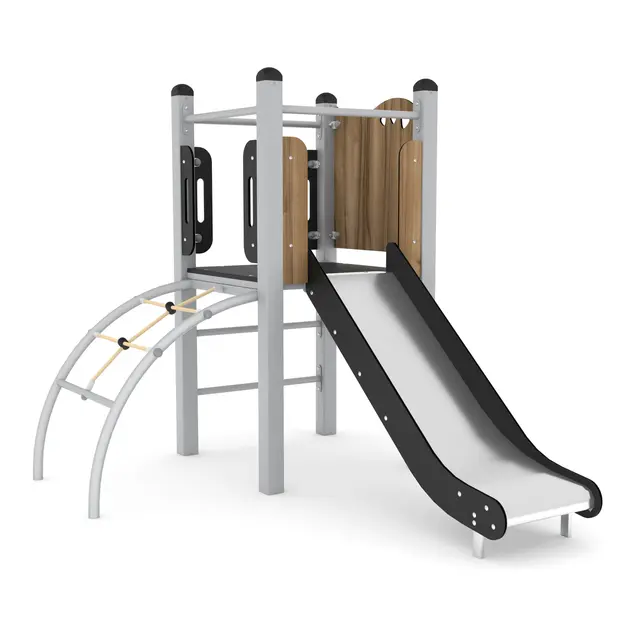 Steel klatrestativ med sklie L209 x B162 x H176 cm 