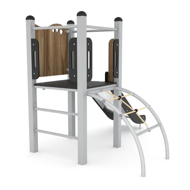 Steel klatrestativ med sklie L209 x B162 x H176 cm 
