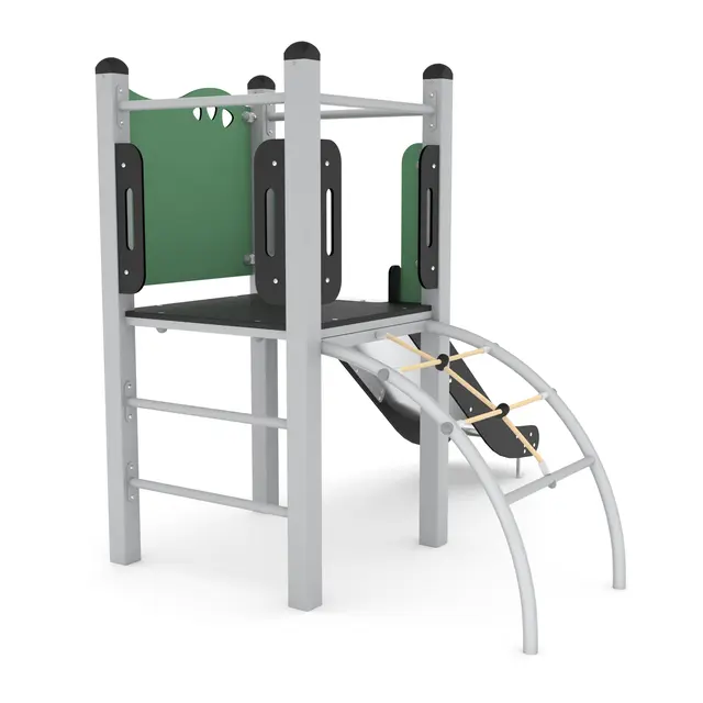 Steel klatrestativ med sklie L209 x B162 x H176 cm 